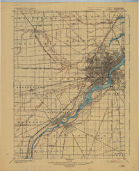 TOLEDO, OH-MI HISTORICAL MAP GEOPDF 15X1
