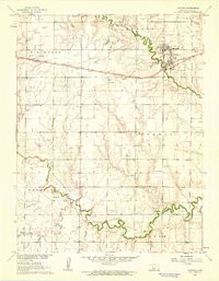 VICTORIA, KS HISTORICAL MAP GEOPDF 7.5X7