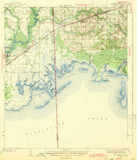 GRAND BAY, AL-MS HISTORICAL MAP GEOPDF 1