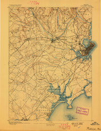 PORTLAND, ME HISTORICAL MAP GEOPDF 15X15
