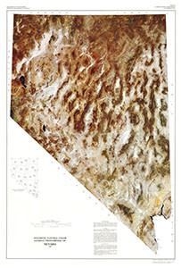 COLOR LANDSAT PHOTOMOSAIC OF NEVADA, NV