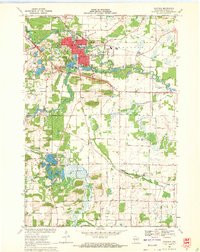 WAUPACA, WI HISTORICAL MAP GEOPDF 7.5X7.