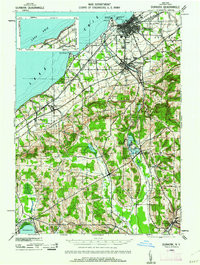 DUNKIRK, NY HISTORICAL MAP GEOPDF 15X15
