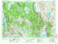 KLAMATH FALLS, OR-CA HISTORICAL MAP GEOP