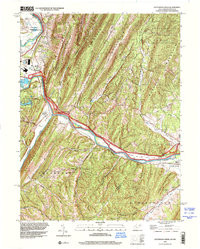 PATTERSON CREEK, WV-MD HISTORICAL MAP GE
