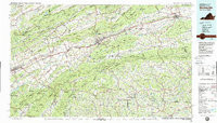 WYTHEVILLE, VA-NC-TN HISTORICAL MAP GEOP