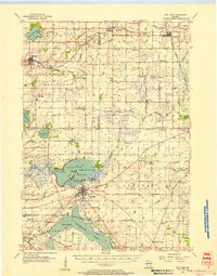 FOX LAKE, WI HISTORICAL MAP GEOPDF 15X15