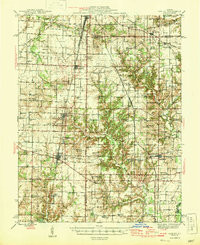 ASHLEY, IL HISTORICAL MAP GEOPDF 15X15 G