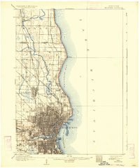 MILWAUKEE, WI HISTORICAL MAP GEOPDF 15X1