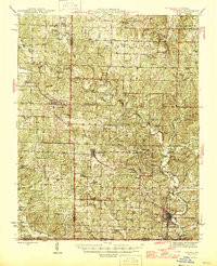 THAYER, MO HISTORICAL MAP GEOPDF 15X15 G