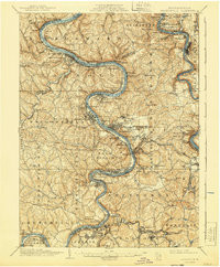 BROWNSVILLE, PA HISTORICAL MAP GEOPDF 15