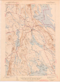 DANFORTH, ME HISTORICAL MAP GEOPDF 15X15
