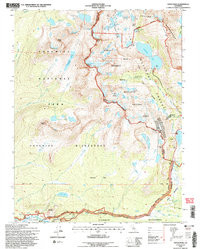 TIOGA PASS, CA HISTORICAL MAP GEOPDF 7.5