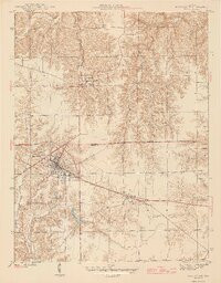 BATESVILLE, IN HISTORICAL MAP GEOPDF 7.5