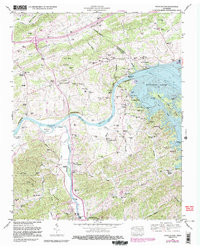 DOUGLAS DAM, TN HISTORICAL MAP GEOPDF 7.