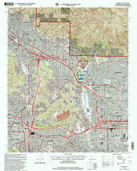 PASADENA, CA HISTORICAL MAP GEOPDF 7.5X7