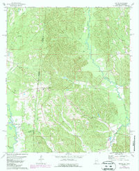 MELVIN, AL-MS HISTORICAL MAP GEOPDF 7.5X
