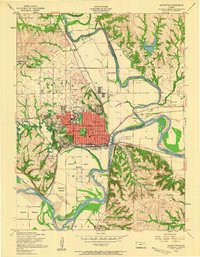 MANHATTAN, KS HISTORICAL MAP GEOPDF 7.5X