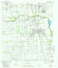 PEARLAND, TX HISTORICAL MAP GEOPDF 7.5X7