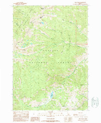 TWIN PEAKS, ID HISTORICAL MAP GEOPDF 7.5