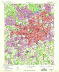 GREENSBORO, NC HISTORICAL MAP GEOPDF 7.5