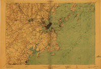 PORTLAND AND VICINITY, ME HISTORICAL MAP