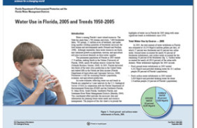 WATER USE IN FL 2005  TRENDS 1950-2005