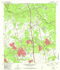SPRING, TX HISTORICAL MAP GEOPDF 7.5X7.5