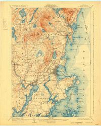 ROCKLAND, ME HISTORICAL MAP GEOPDF 15X15
