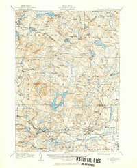 MOUNT PAWTUCKAWAY, NH HISTORICAL MAP GEO