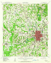 TYLER, TX HISTORICAL MAP GEOPDF 15X15 GR