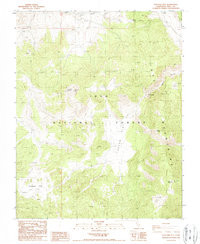 WAUCOBA MOUNTAIN, CA HISTORICAL MAP GEOP