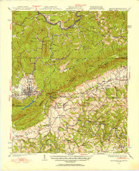 MIDDLESBORO, KY-TN-VA HISTORICAL MAP GEO
